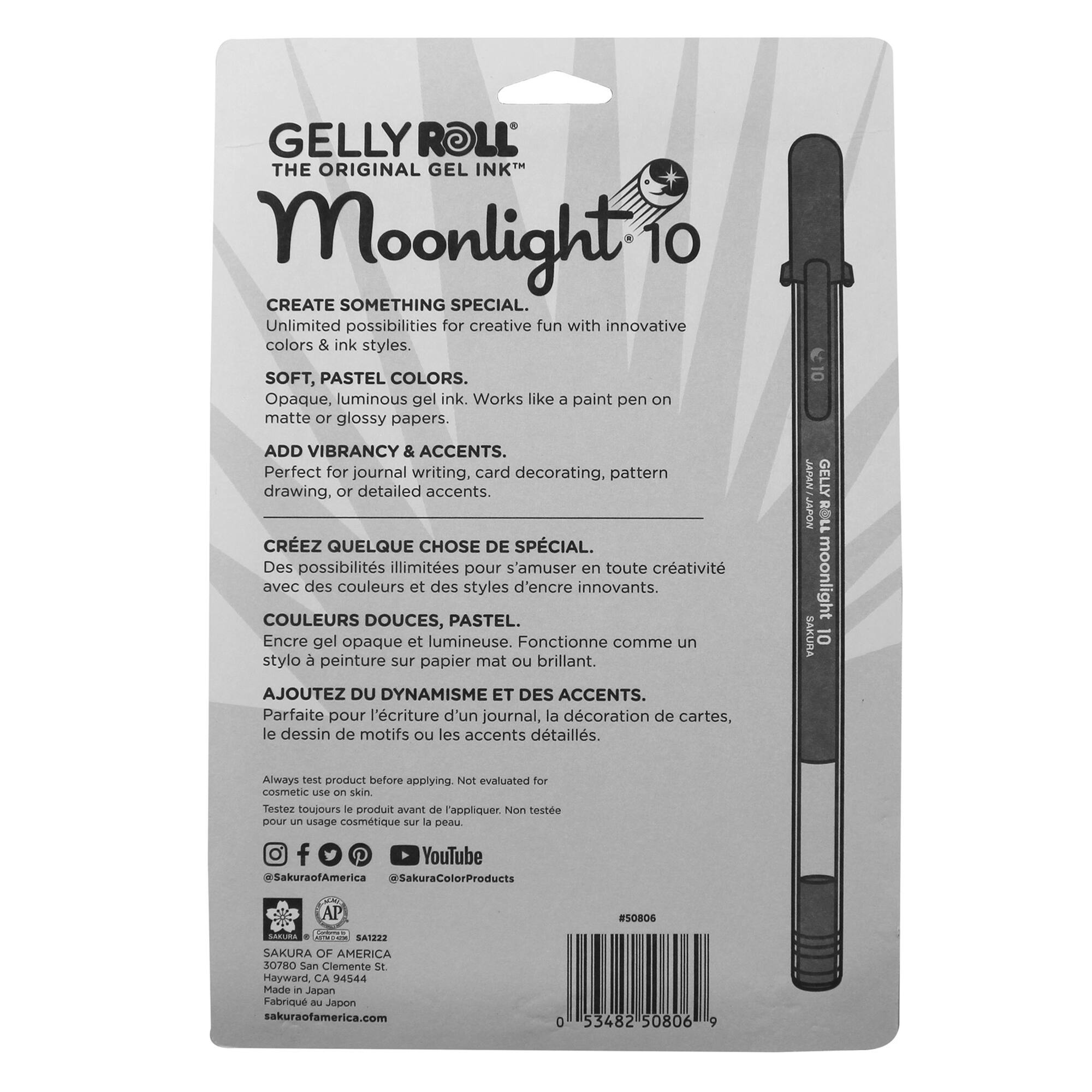 Gelly Roll® Moonlight® 1mm Pastel Gel Pen Set